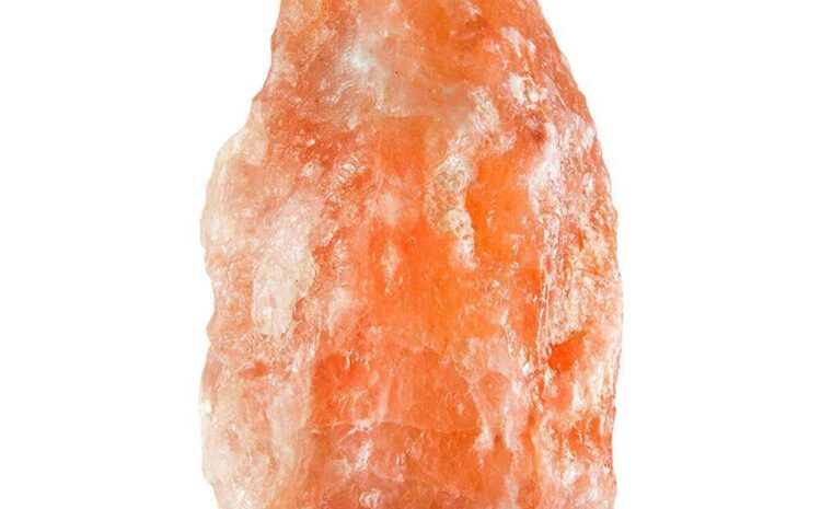 Natural pink salt lamp