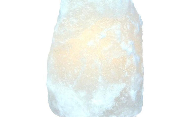 Natural White salt lamp