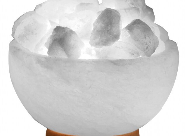 White fire bowl crystal salt