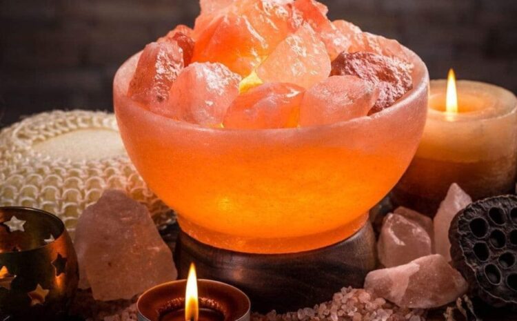 Pink Himalayan salt Fire bowl