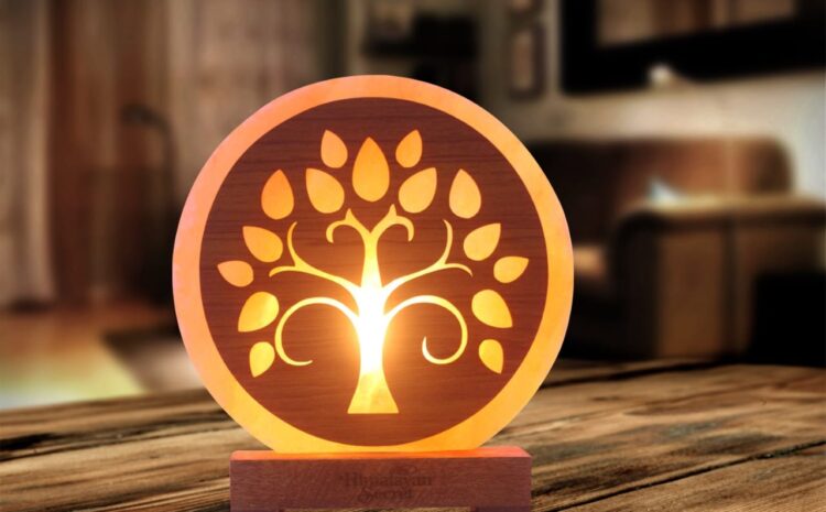 Himalayan 3D tree salt lamp