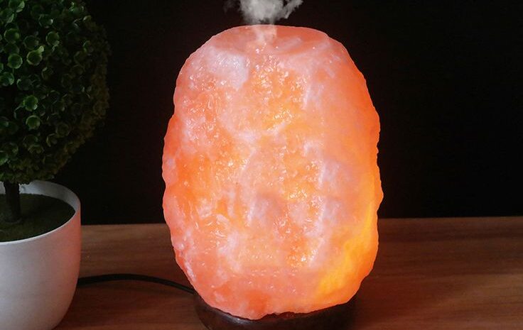 Himalayan salt lamp aromatherapy oil diffuser